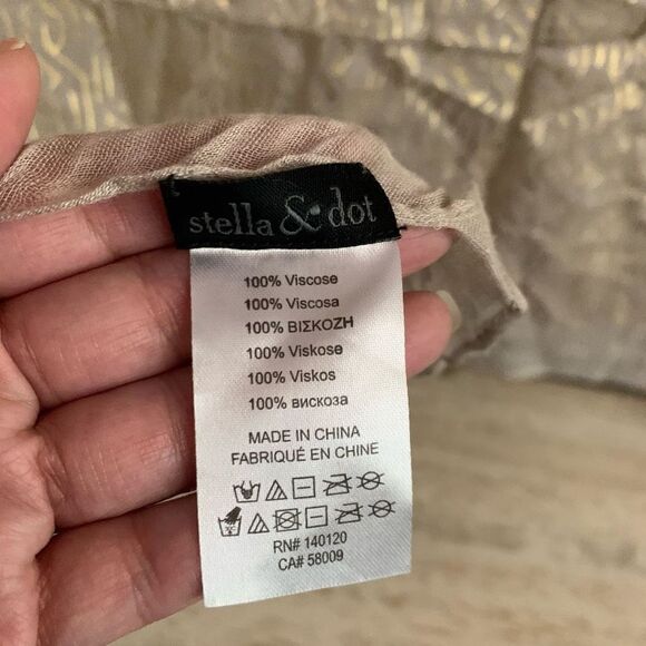 S&D Westwood scarf metallic trellis * small imperfection (1) - Picture 9 of 10